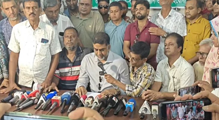 অপপ্রচারের বিরুদ্ধে গাইবান্ধা জেলা বিএনপি'র সহ-সভাপতি নিশাদের সংবাদ সম্মেলন